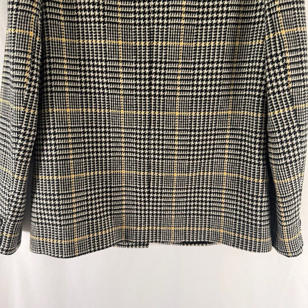 Pendleton Wool Blazer Women's 10 White Black Single Button Front Pockets - Picture 9 of 11